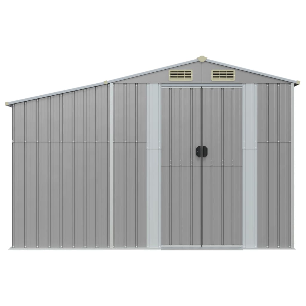 8720845896744_g_en_hd_1 vidaXL Garden Shed Grey 277x93x179 cm Galvanised Steel - Image 3
