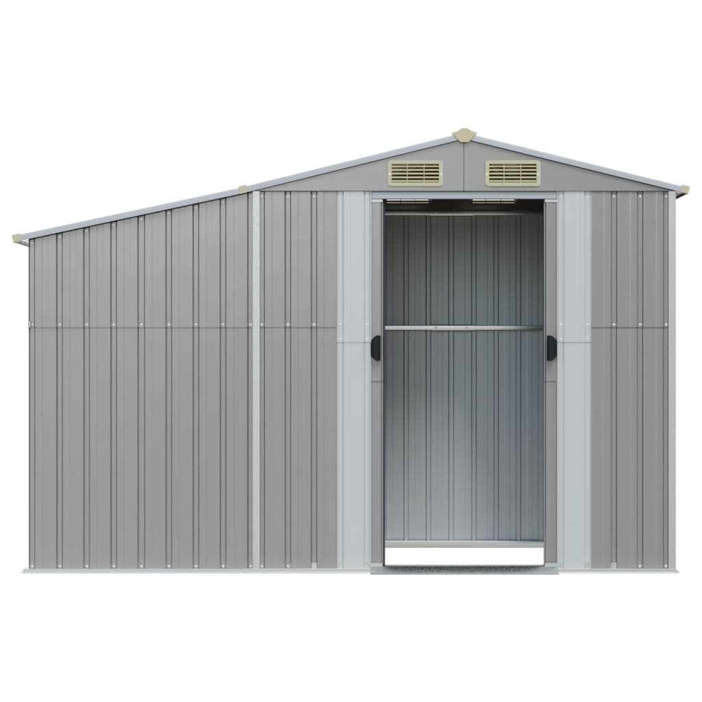 8720845896744_g_en_hd_2 vidaXL Garden Shed Grey 277x93x179 cm Galvanised Steel - Image 4