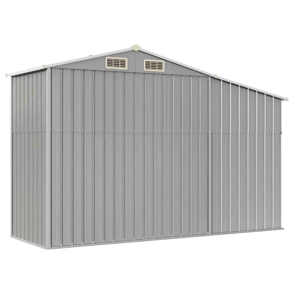 8720845896744_g_en_hd_4 vidaXL Garden Shed Grey 277x93x179 cm Galvanised Steel - Image 6