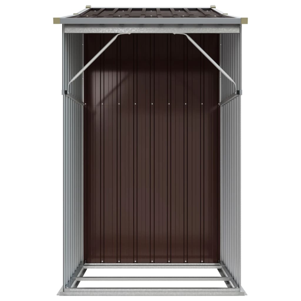 8720845896782_g_en_hd_3 vidaXL Garden Shed Brown 277x93x179 cm Galvanised Steel - Image 5