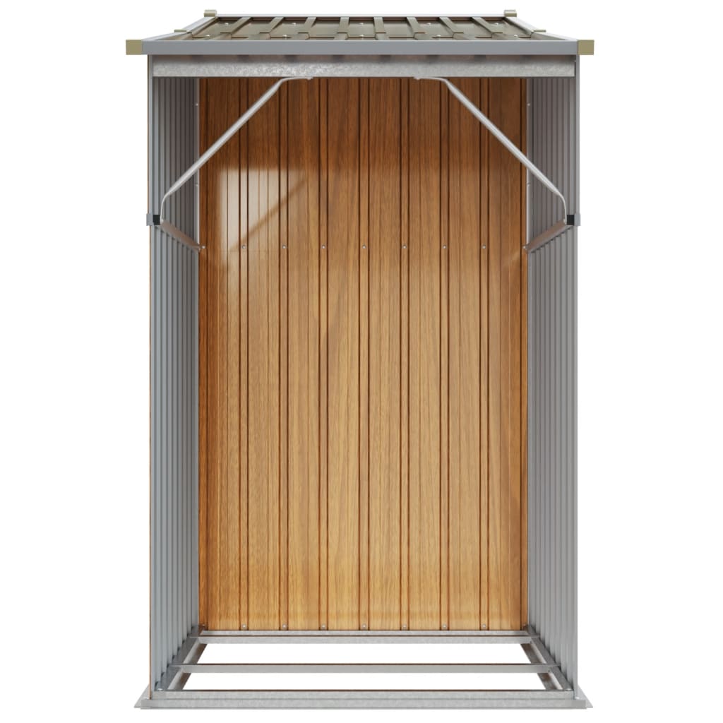 8720845896805_g_en_hd_3 vidaXL Garden Shed Brown 277x93x179 cm Galvanised Steel - Image 5