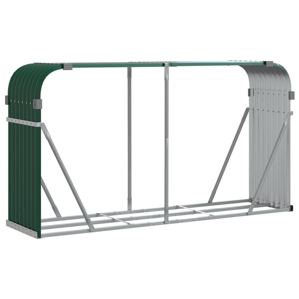 8720845896898_a_en_hd_1 vidaXL Log Holder Green 180x45x100 cm Galvanised Steel - Image 2