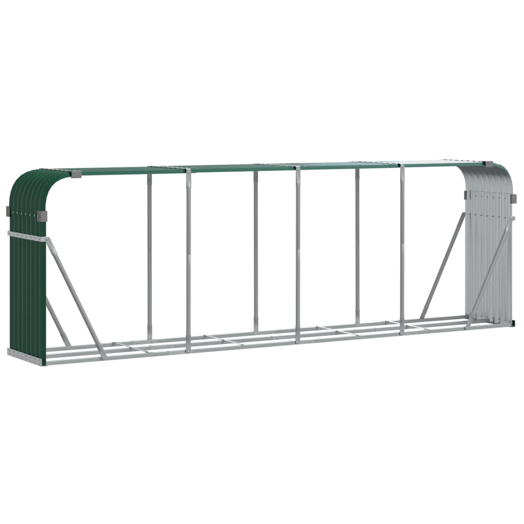 8720845896911_a_en_hd_1 vidaXL Log Holder Green 300x45x100 cm Galvanised Steel - Image 2
