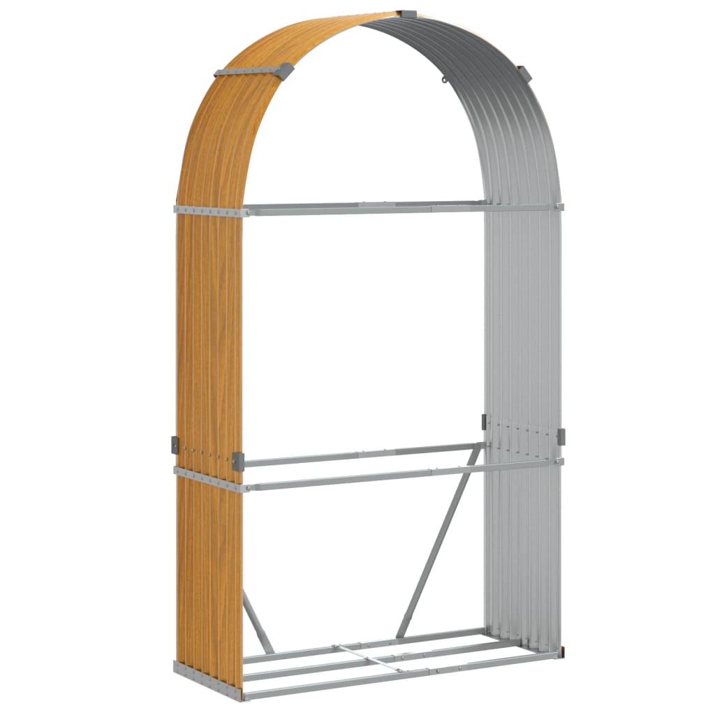 8720845897277_a_en_hd_1 vidaXL Log Holder Wood Look 120x45x210 cm Galvanised Steel - Image 2