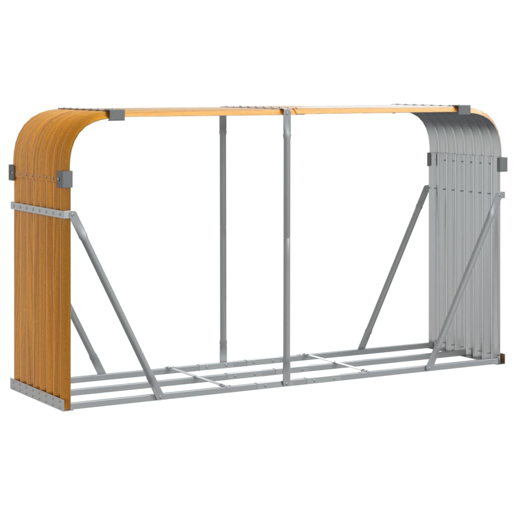 8720845897291_a_en_hd_1 vidaXL Log Holder Wood Look 180x45x100 cm Galvanised Steel - Image 2