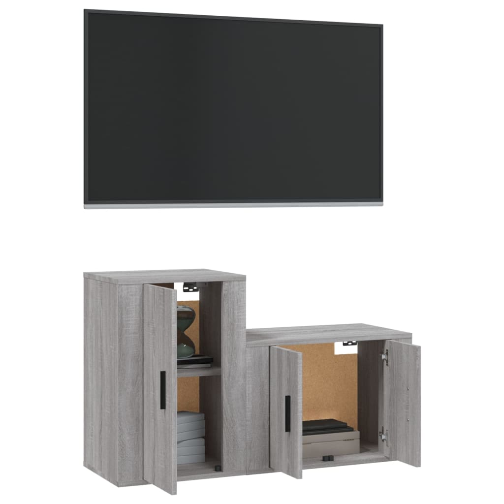 8720845898809_g_en_hd_1 vidaXL 2 Piece TV Cabinet Set Grey Sonoma Engineered Wood - Image 4