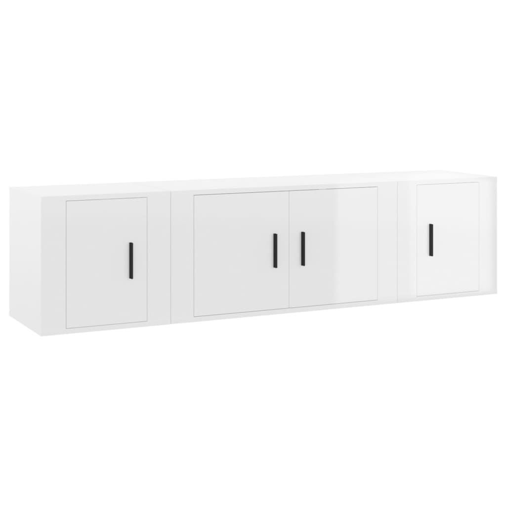 8720845898847_a_en_hd_1 vidaXL 3 Piece TV Cabinet Set High Gloss White Engineered Wood - Image 2