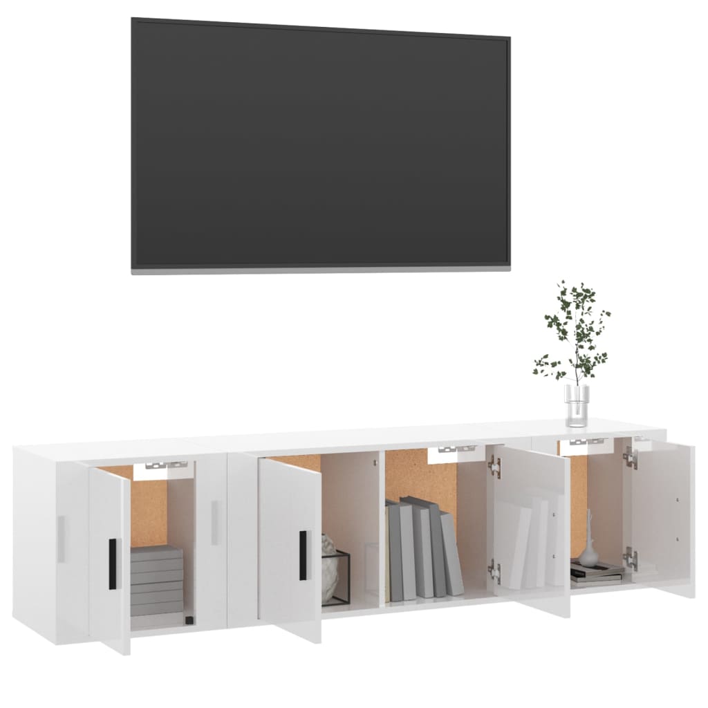8720845898847_g_en_hd_1 vidaXL 3 Piece TV Cabinet Set High Gloss White Engineered Wood - Image 4