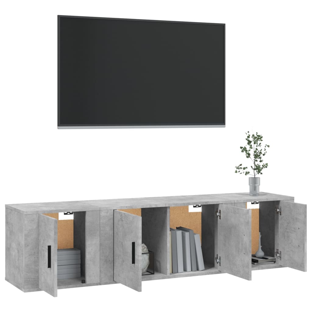 8720845898861_g_en_hd_1 vidaXL 3 Piece TV Cabinet Set Concrete Grey Engineered Wood - Image 4