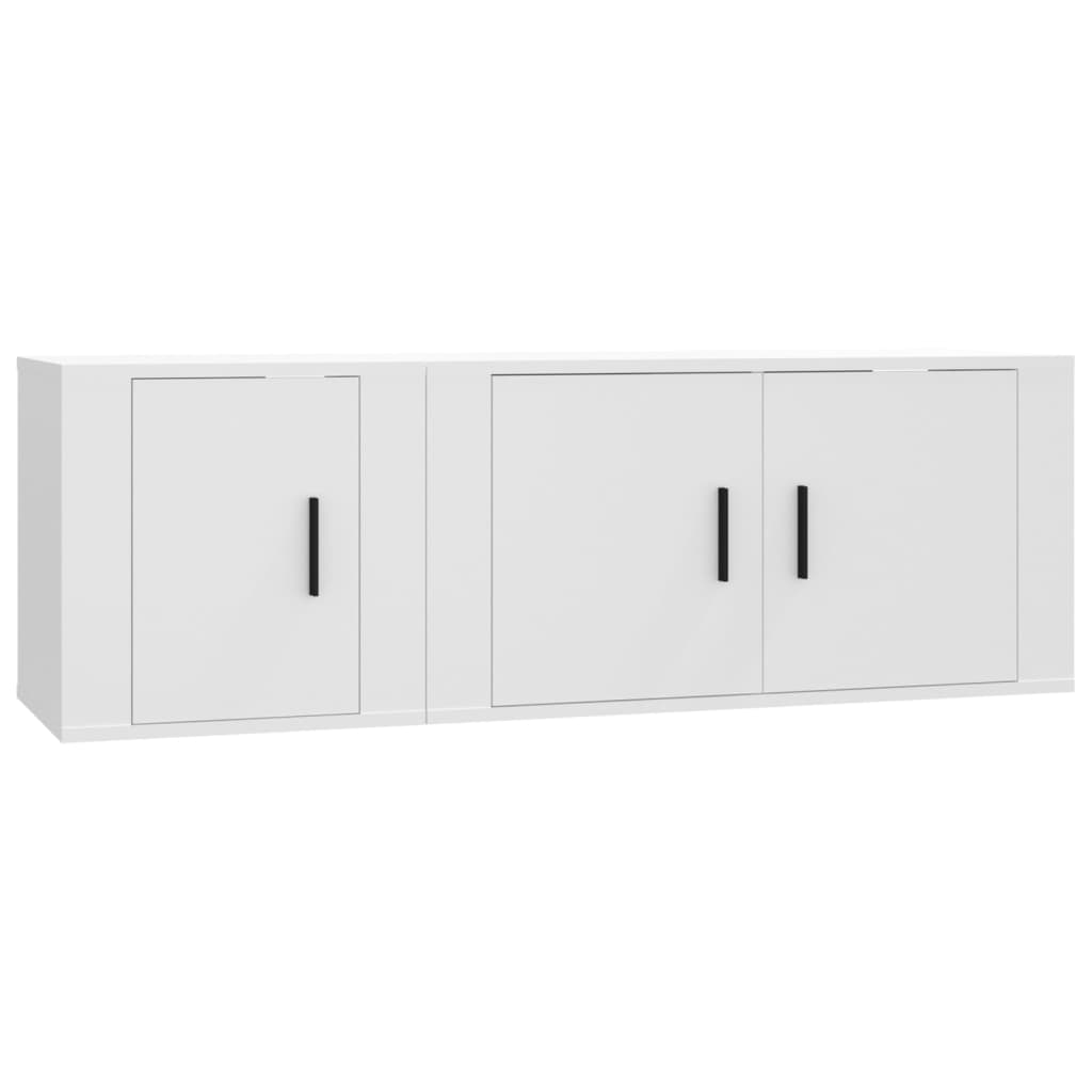 8720845898908_a_en_hd_1 vidaXL 2 Piece TV Cabinet Set White Engineered Wood - Image 2