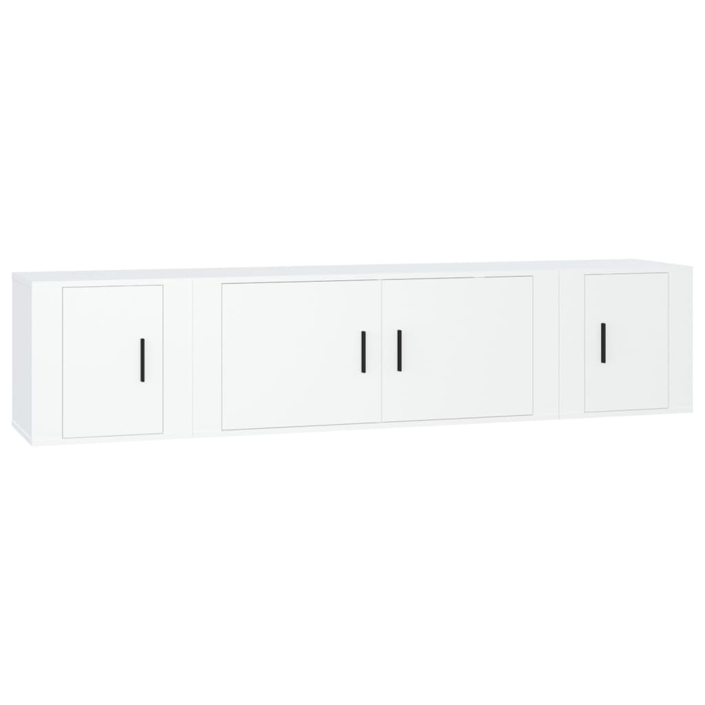 8720845898984_a_en_hd_1 vidaXL 3 Piece TV Cabinet Set White Engineered Wood - Image 2