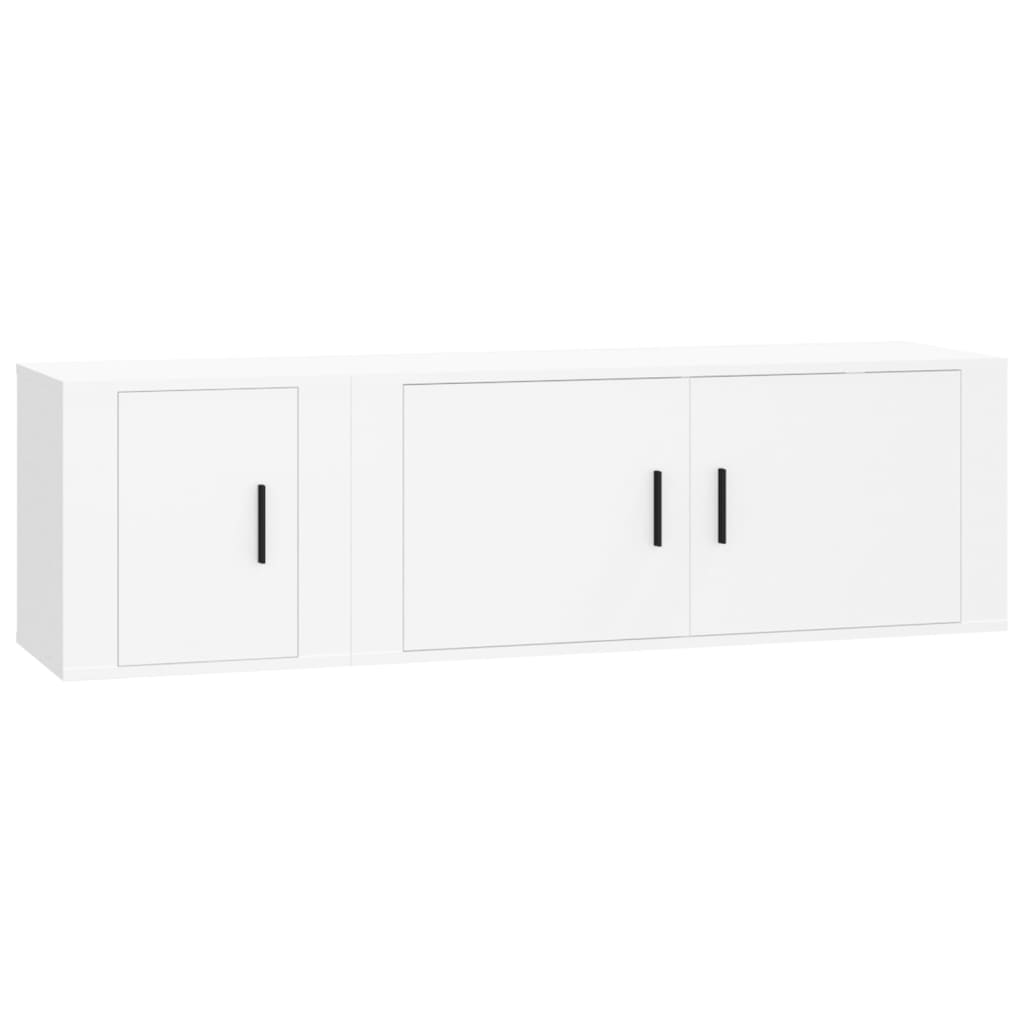 8720845899066_a_en_hd_1 vidaXL 2 Piece TV Cabinet Set White Engineered Wood - Image 2