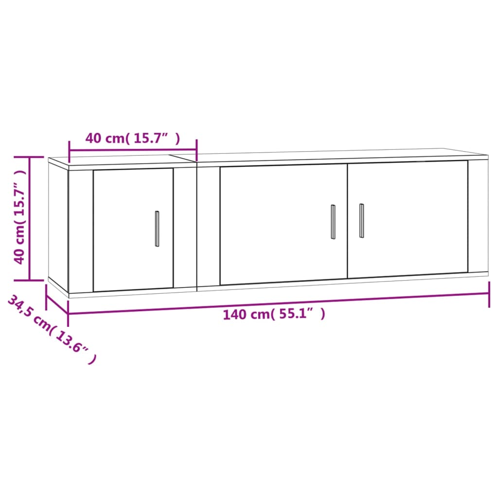 8720845899066_g_en_hd_8 vidaXL 2 Piece TV Cabinet Set White Engineered Wood - Image 11