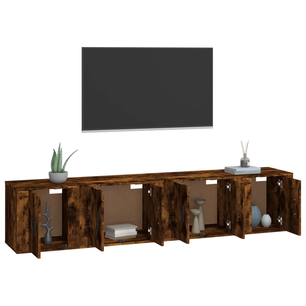 8720845899196_g_en_hd_1 vidaXL 4 Piece TV Cabinet Set Smoked Oak Engineered Wood - Image 4