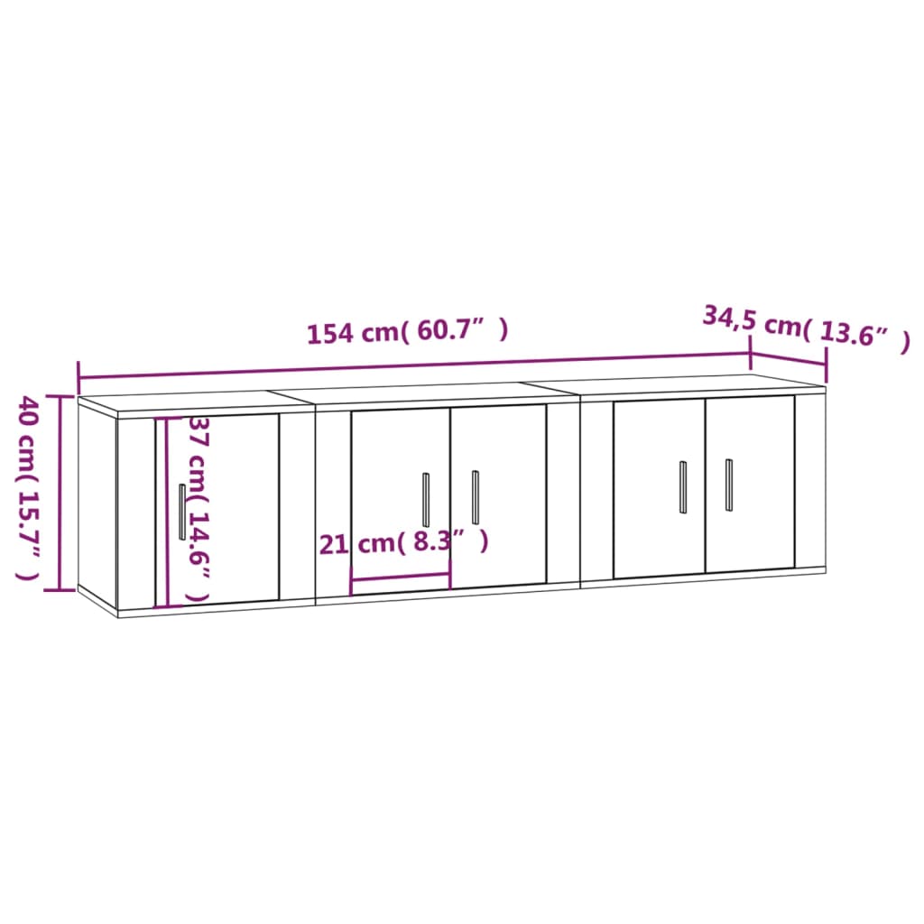 8720845899226_g_en_hd_8 vidaXL 3 Piece TV Cabinet Set White Engineered Wood - Image 11