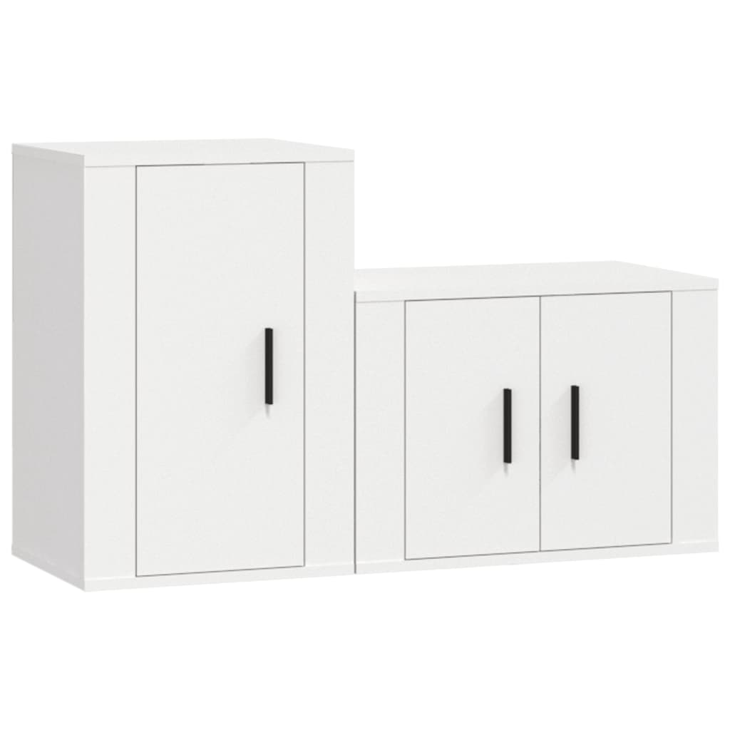 8720845899301_a_en_hd_1 vidaXL 2 Piece TV Cabinet Set White Engineered Wood - Image 2