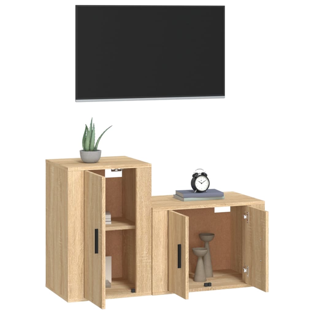 8720845899332_g_en_hd_1 vidaXL 2 Piece TV Cabinet Set Sonoma Oak Engineered Wood - Image 4