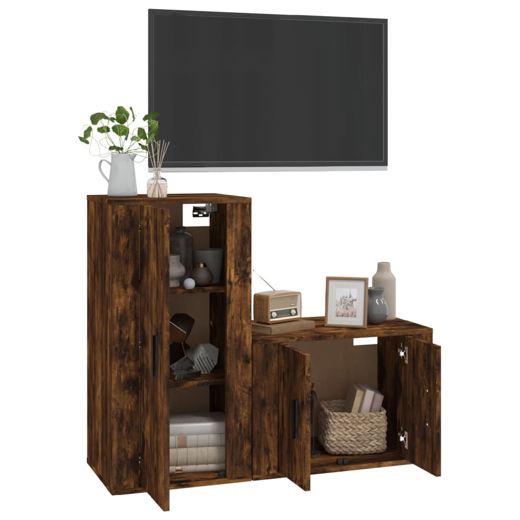 8720845899431_g_en_hd_1 vidaXL 2 Piece TV Cabinet Set Smoked Oak Engineered Wood - Image 4