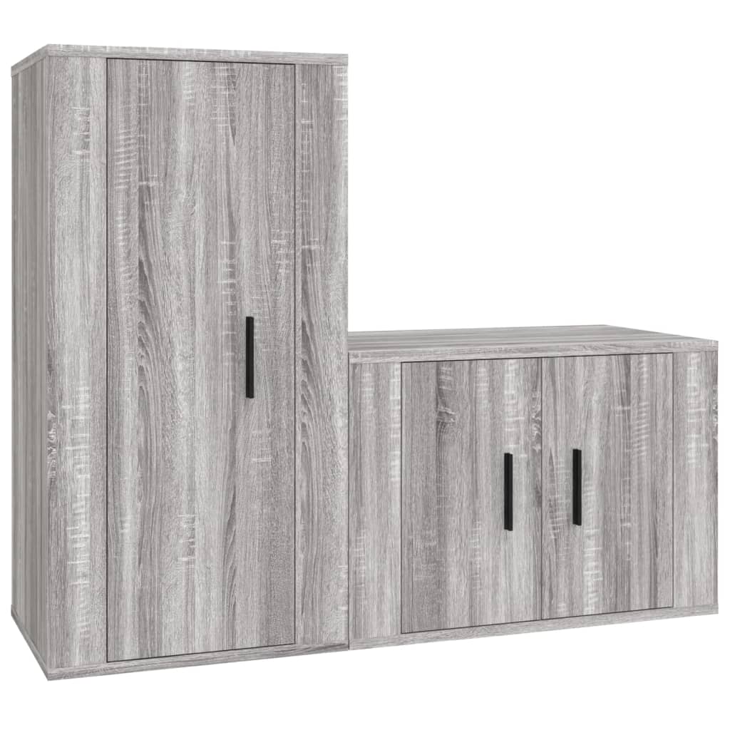 8720845899448_a_en_hd_1 vidaXL 2 Piece TV Cabinet Set Grey Sonoma Engineered Wood - Image 2