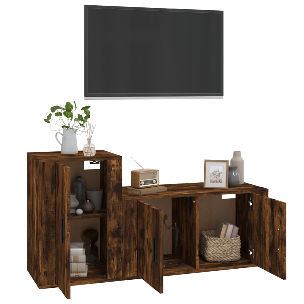 8720845899516_g_en_hd_1 vidaXL 2 Piece TV Cabinet Set Smoked Oak Engineered Wood - Image 4