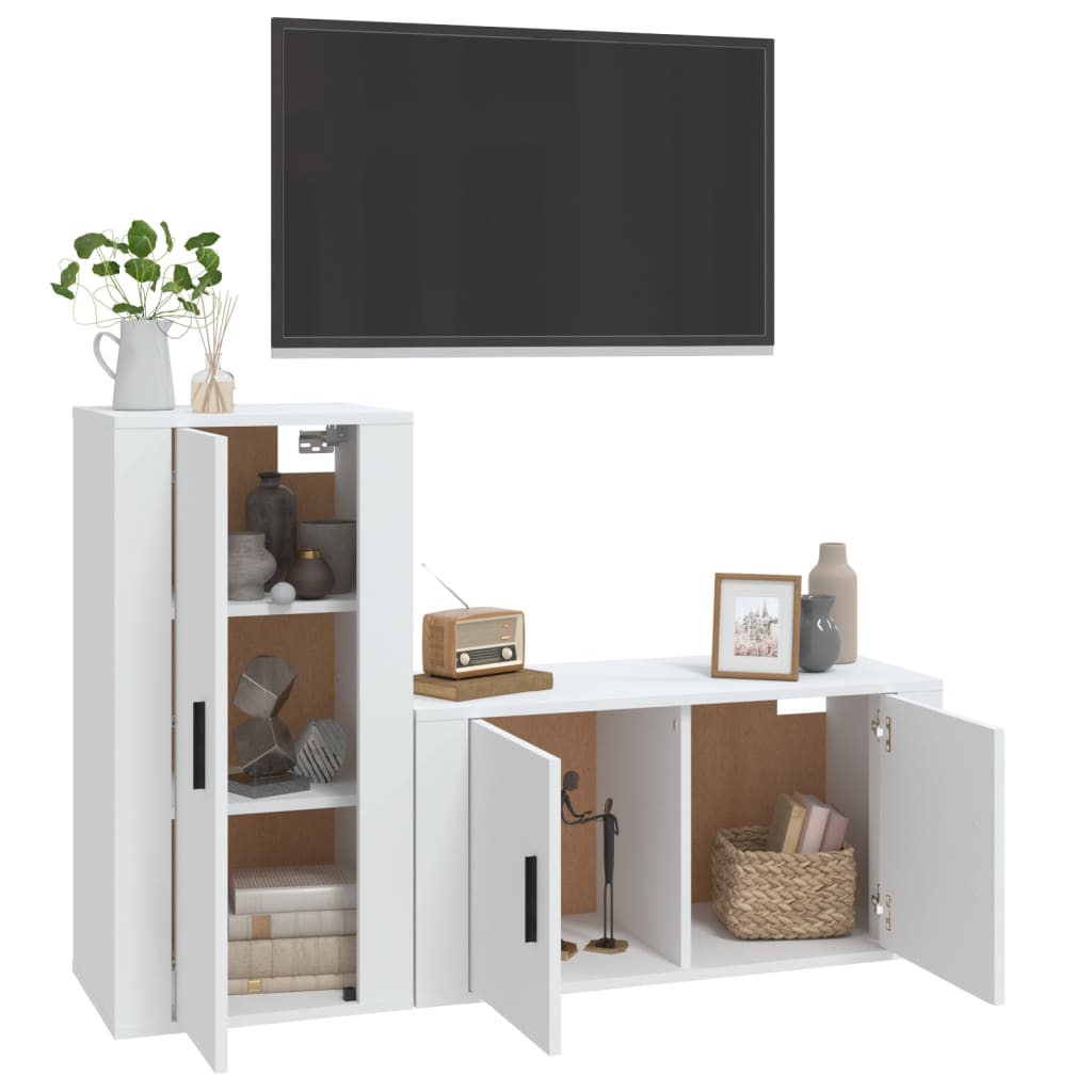 8720845899547_g_en_hd_1 vidaXL 2 Piece TV Cabinet Set White Engineered Wood - Image 4