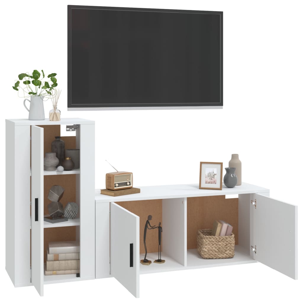 8720845899707_g_en_hd_1 vidaXL 2 Piece TV Cabinet Set White Engineered Wood - Image 4