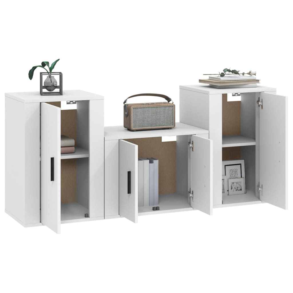 8720845899783_g_en_hd_1 vidaXL 3 Piece TV Cabinet Set White Engineered Wood - Image 4