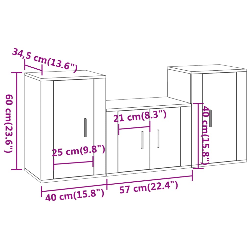 8720845899844_g_en_hd_6 vidaXL 3 Piece TV Cabinet Set Grey Sonoma Engineered Wood - Image 9