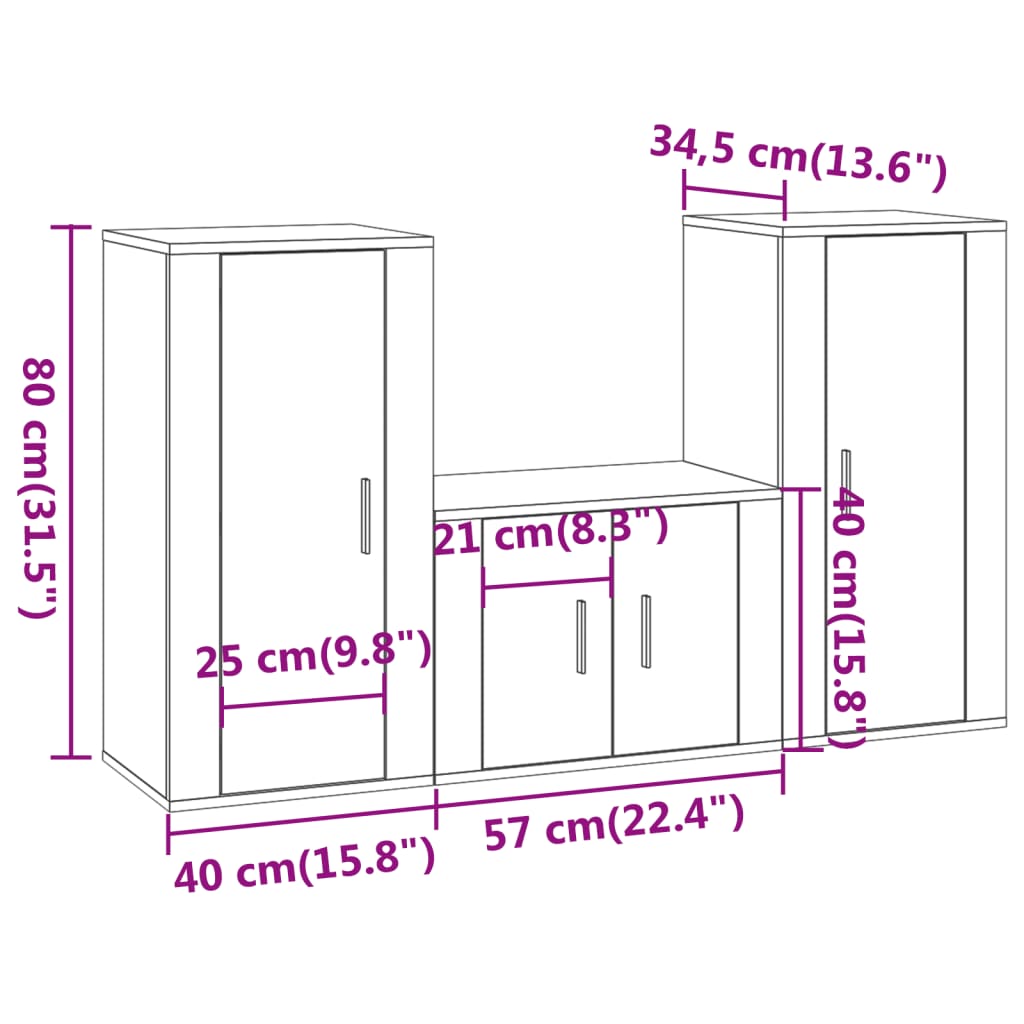 8720845900083_g_en_hd_6 vidaXL 3 Piece TV Cabinet Set Grey Sonoma Engineered Wood - Image 9