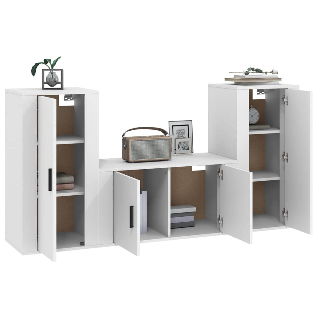 8720845900106_g_en_hd_1 vidaXL 3 Piece TV Cabinet Set White Engineered Wood - Image 4