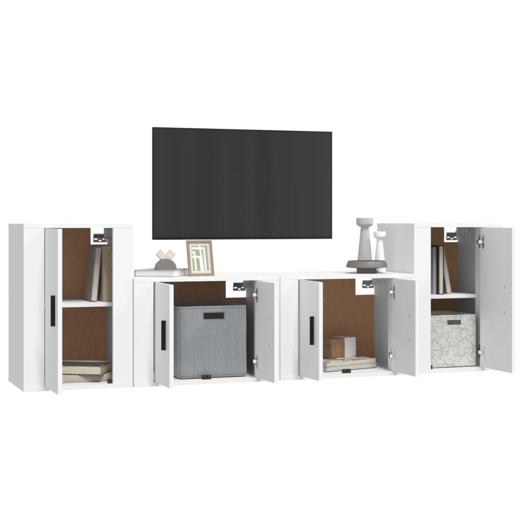 8720845900267_g_en_hd_1 vidaXL 4 Piece TV Cabinet Set White Engineered Wood - Image 4
