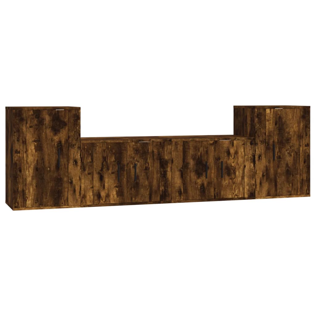 8720845900311_a_en_hd_1 vidaXL 4 Piece TV Cabinet Set Smoked Oak Engineered Wood - Image 2