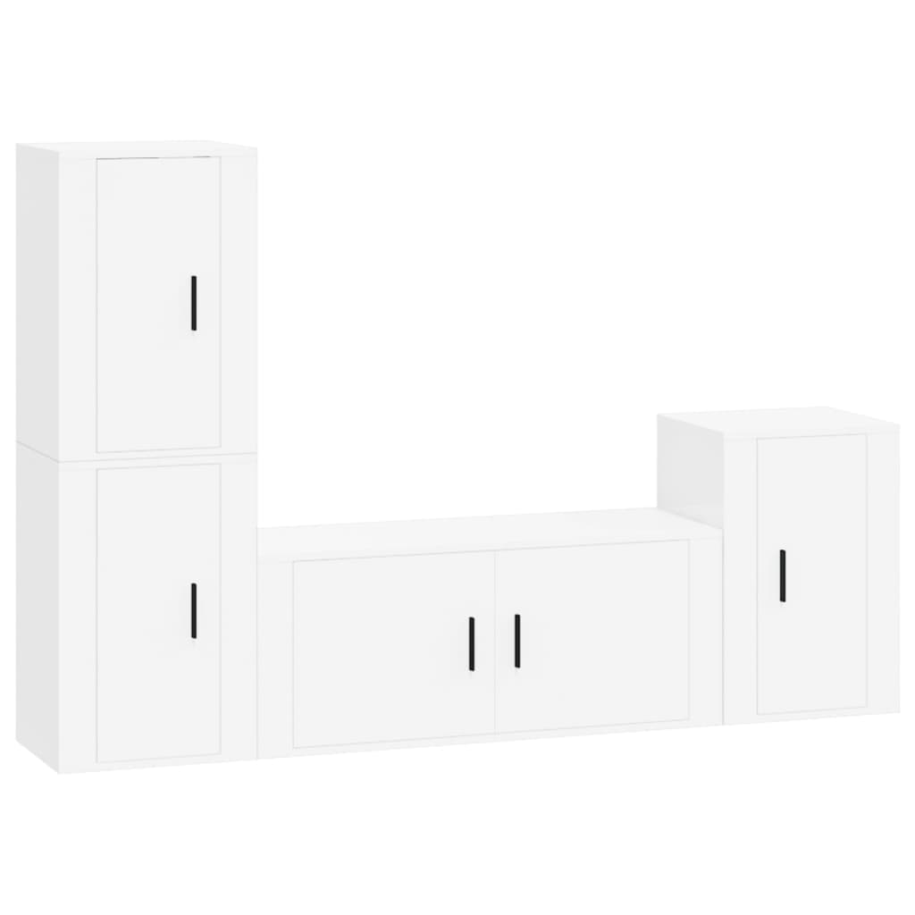 8720845900823_a_en_hd_1 vidaXL 4 Piece TV Cabinet Set White Engineered Wood - Image 2
