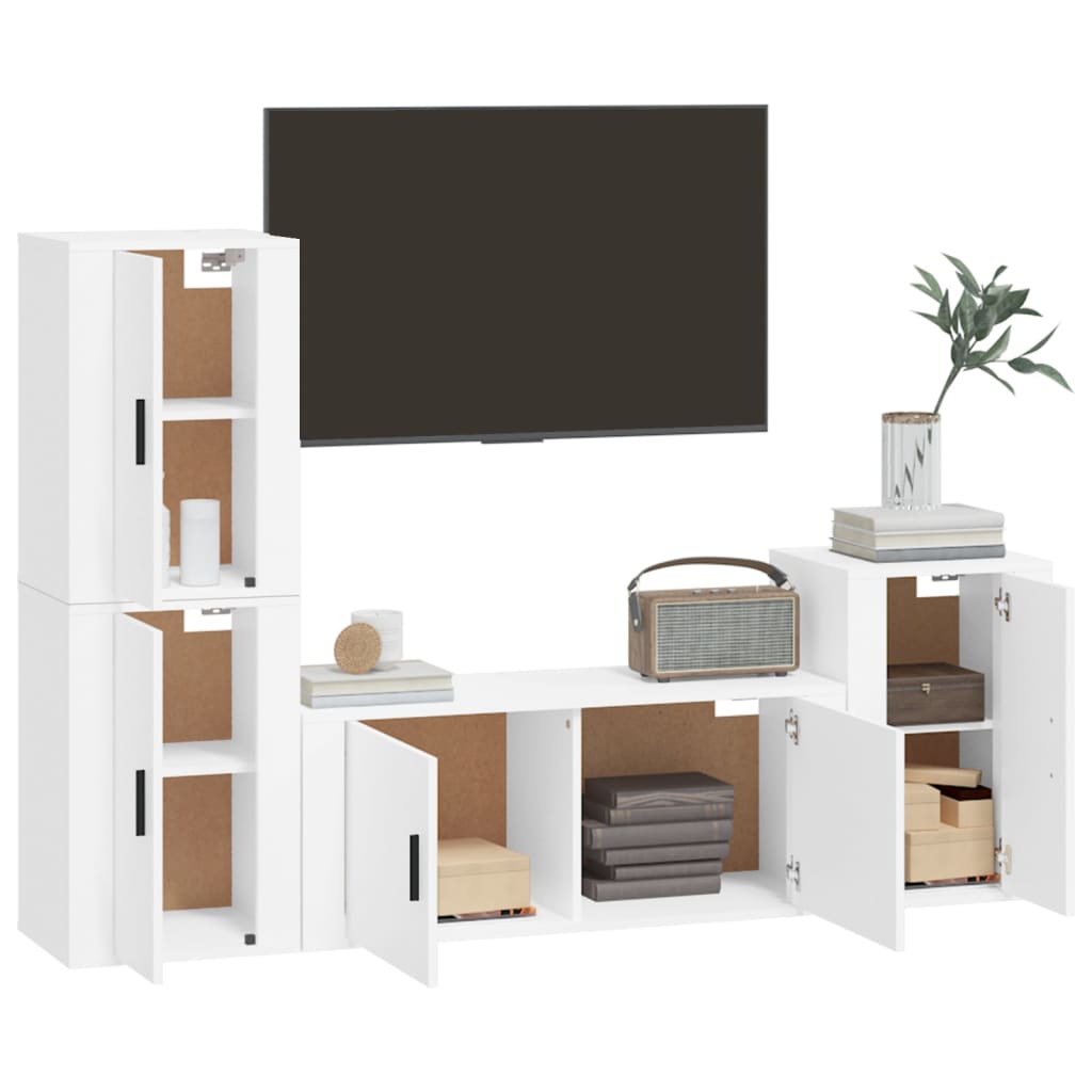 8720845900823_g_en_hd_1 vidaXL 4 Piece TV Cabinet Set White Engineered Wood - Image 4