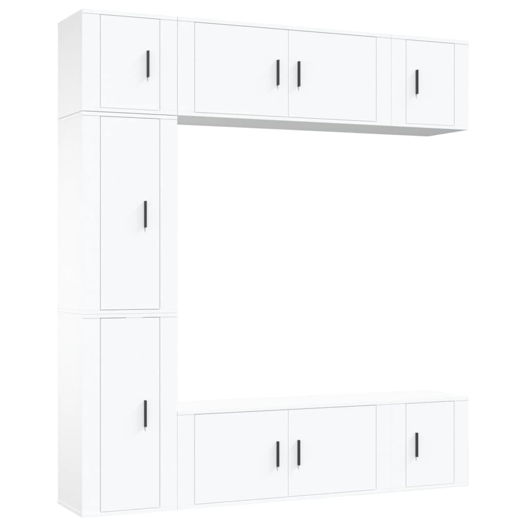 8720845901301_a_en_hd_1 vidaXL 7 Piece TV Cabinet Set White Engineered Wood - Image 2