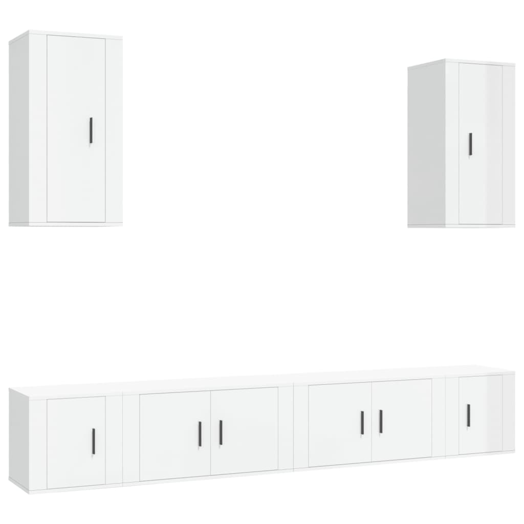 8720845901721_a_en_hd_1 vidaXL 6 Piece TV Cabinet Set High Gloss White Engineered Wood - Image 2