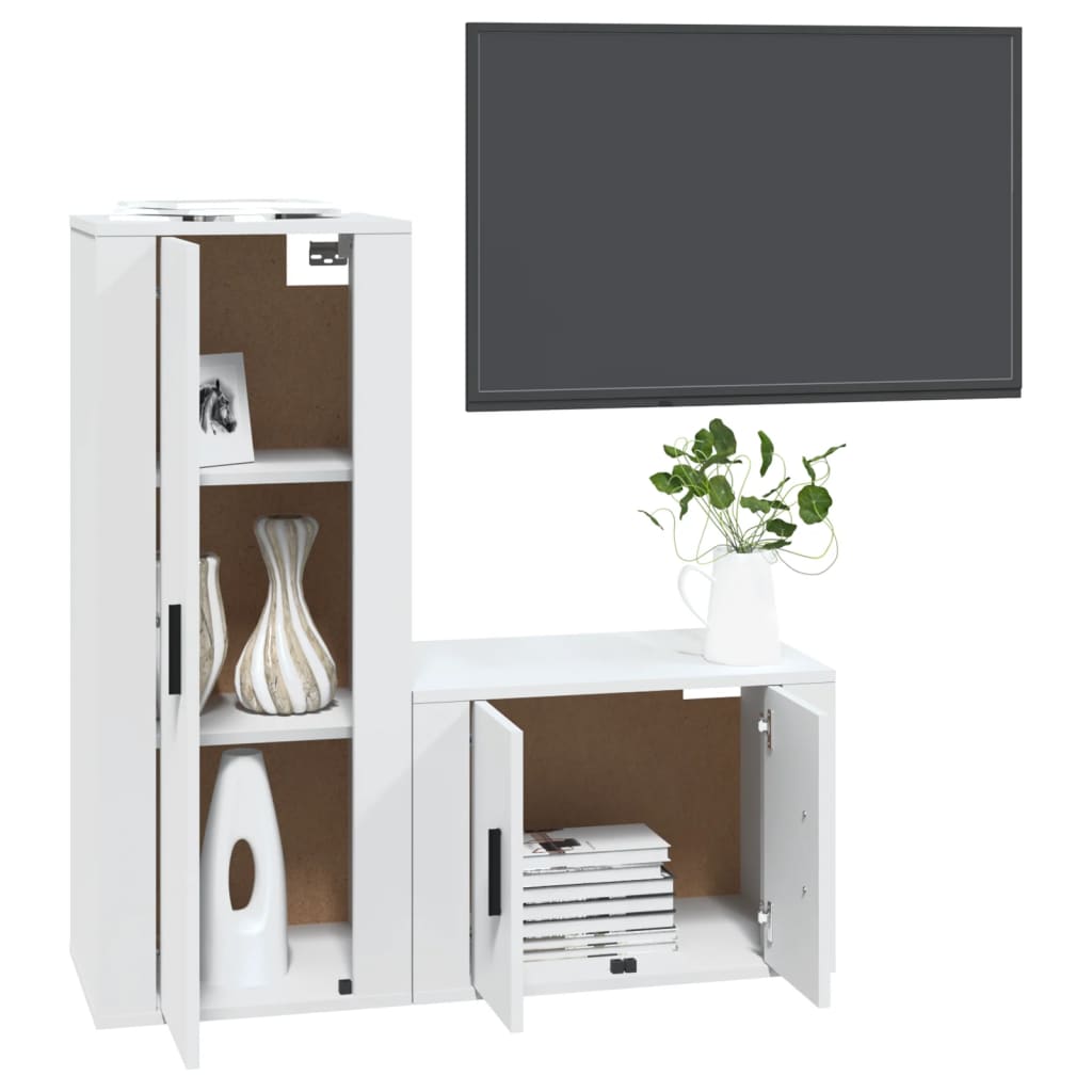 8720845902025_g_en_hd_1 vidaXL 2 Piece TV Cabinet Set White Engineered Wood - Image 4