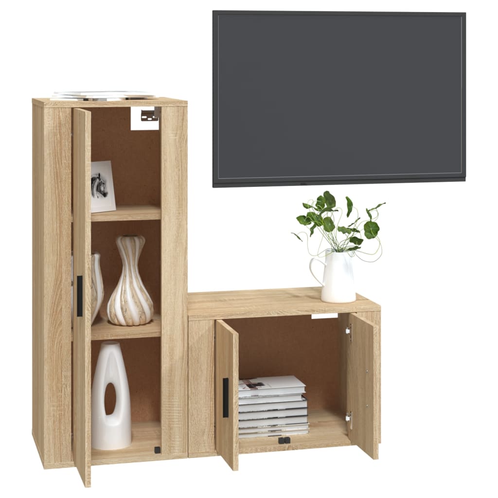 8720845902056_g_en_hd_1 vidaXL 2 Piece TV Cabinet Set Sonoma Oak Engineered Wood - Image 4