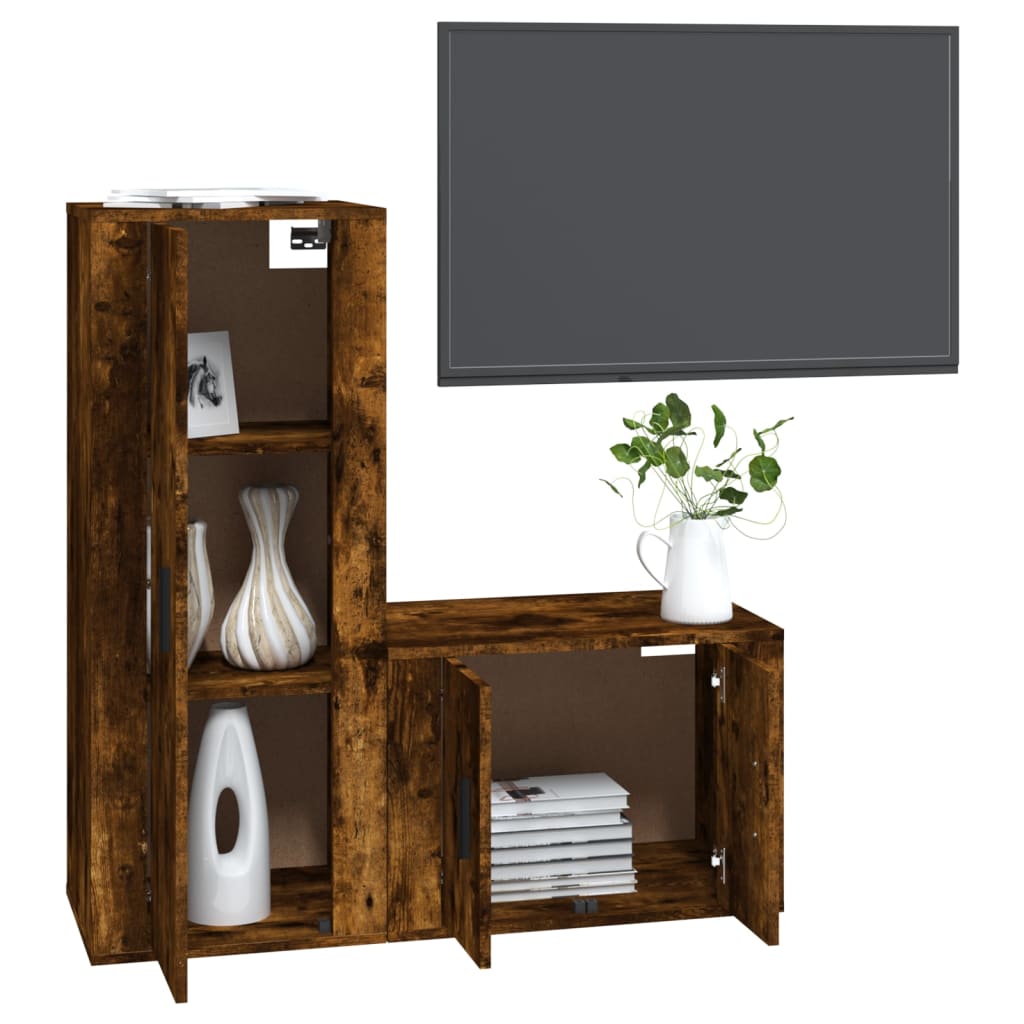 8720845902070_g_en_hd_1 vidaXL 2 Piece TV Cabinet Set Smoked Oak Engineered Wood - Image 4