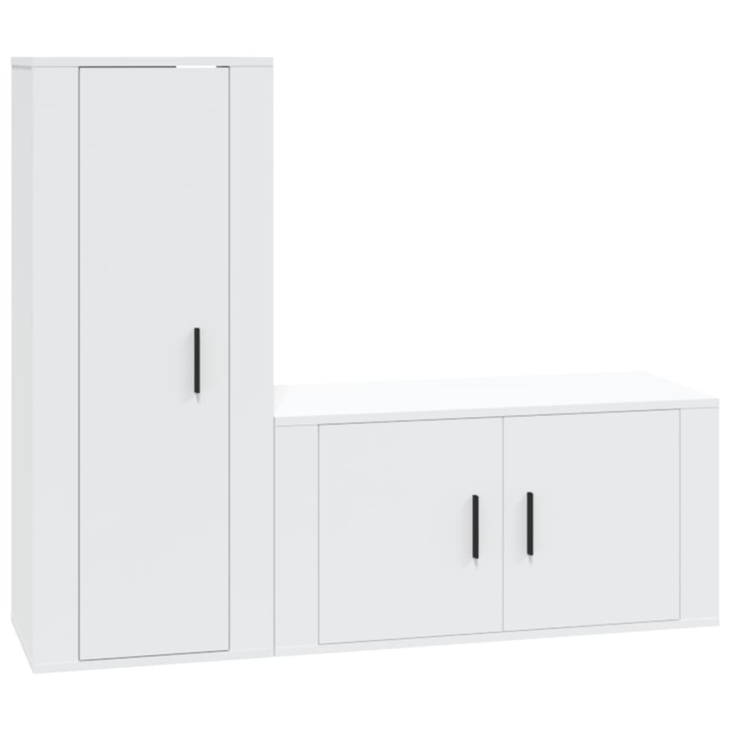 8720845902100_a_en_hd_1 vidaXL 2 Piece TV Cabinet Set White Engineered Wood - Image 2