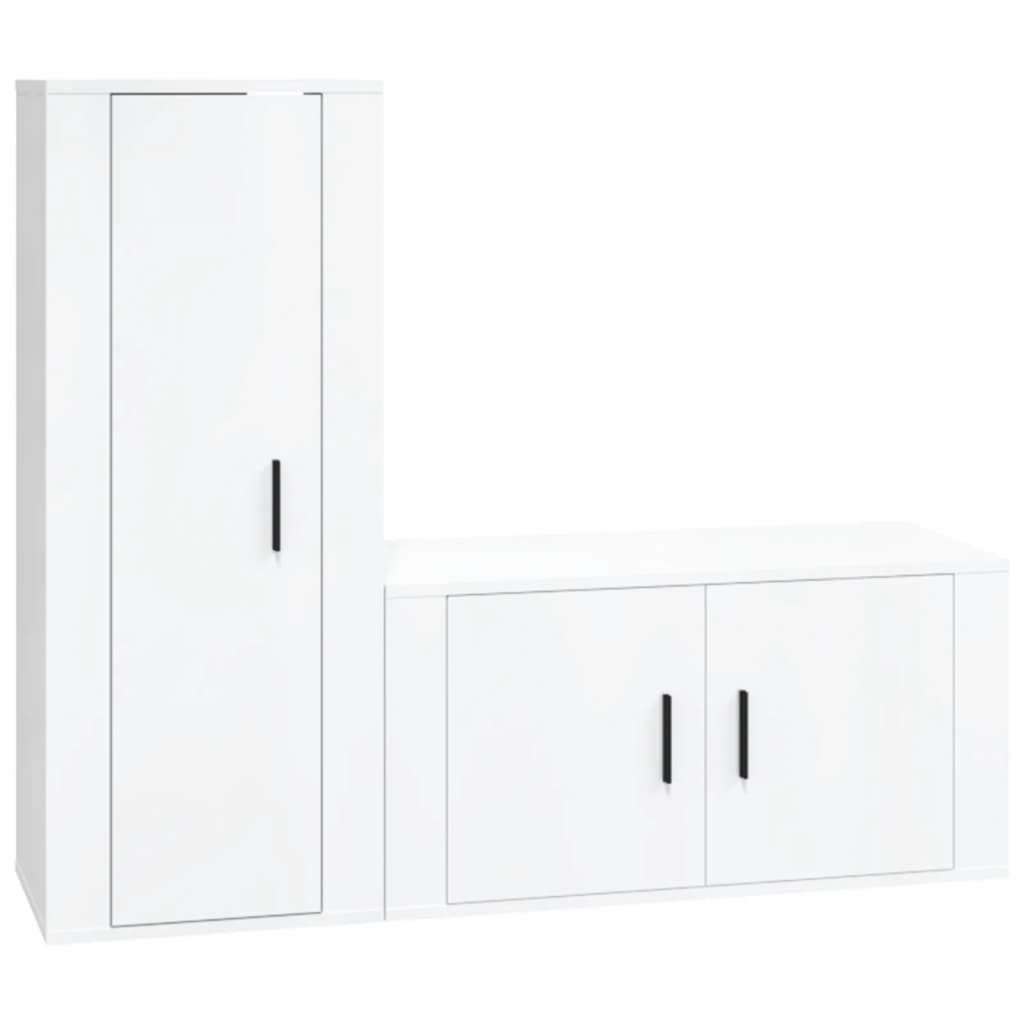 8720845902124_a_en_hd_1 vidaXL 2 Piece TV Cabinet Set High Gloss White Engineered Wood - Image 2