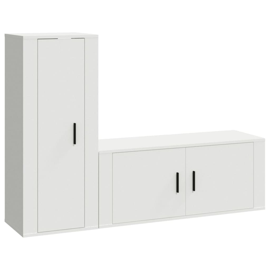 8720845902186_a_en_hd_1 vidaXL 2 Piece TV Cabinet Set White Engineered Wood - Image 2