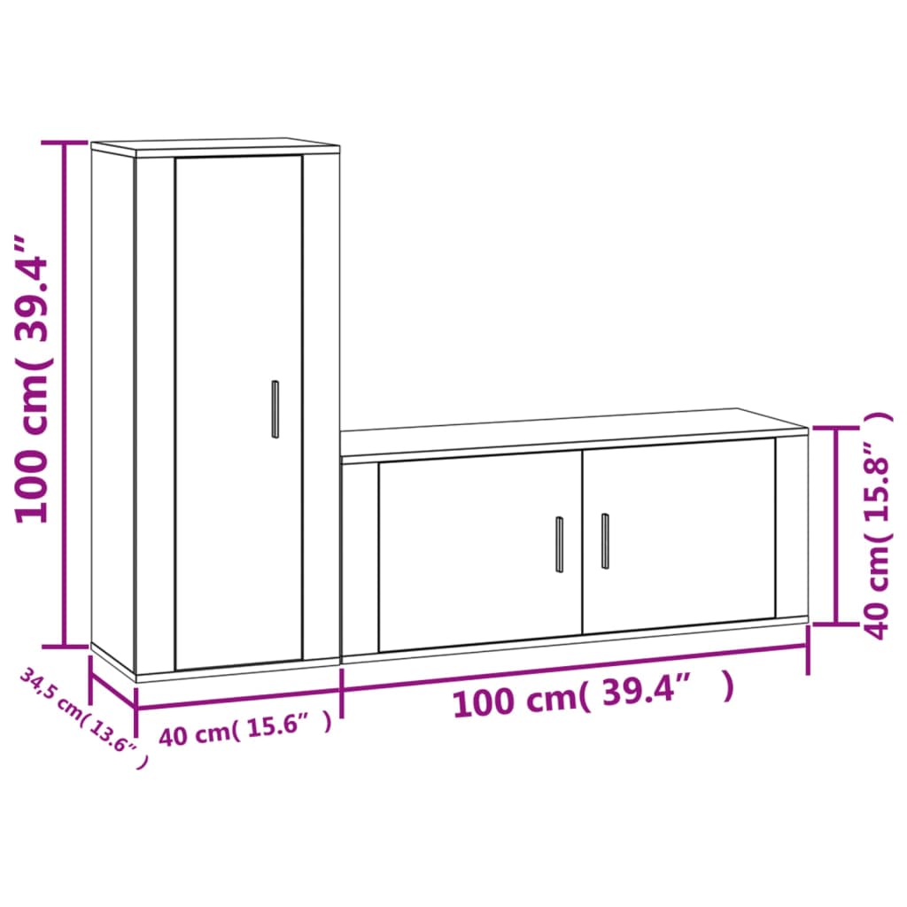 8720845902186_g_en_hd_5 vidaXL 2 Piece TV Cabinet Set White Engineered Wood - Image 8