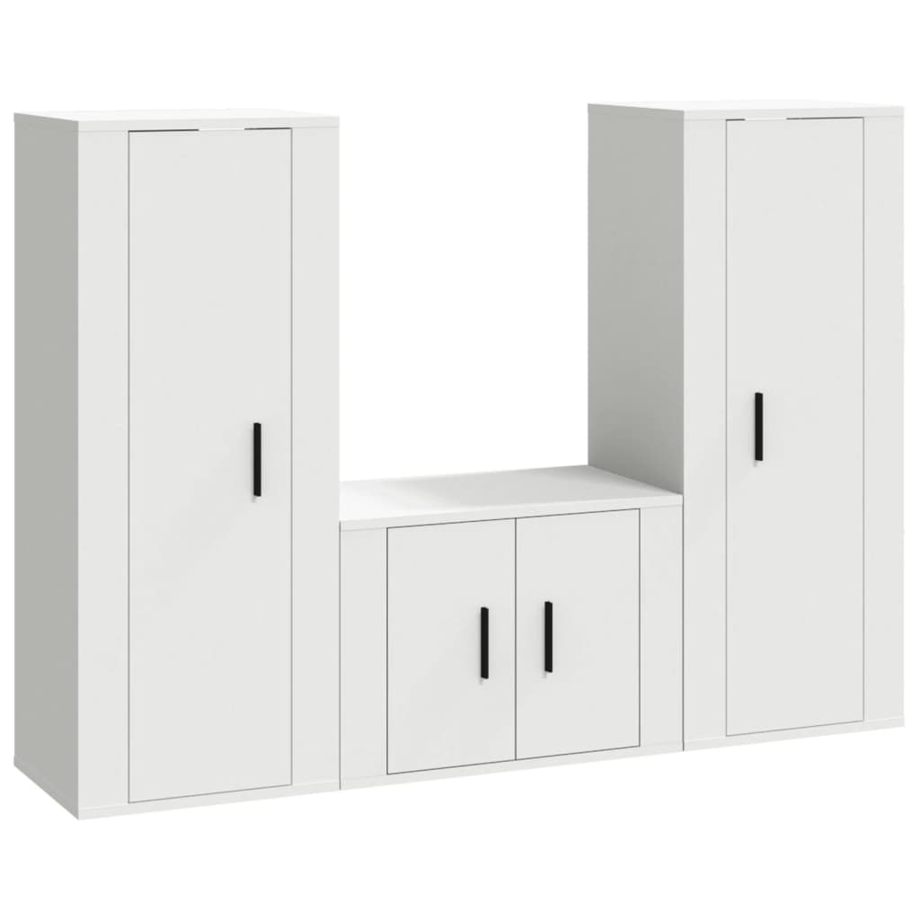 8720845902261_a_en_hd_1 vidaXL 3 Piece TV Cabinet Set White Engineered Wood - Image 2