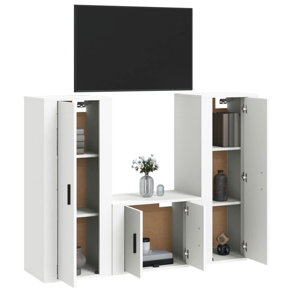 8720845902261_g_en_hd_1 vidaXL 3 Piece TV Cabinet Set White Engineered Wood - Image 4