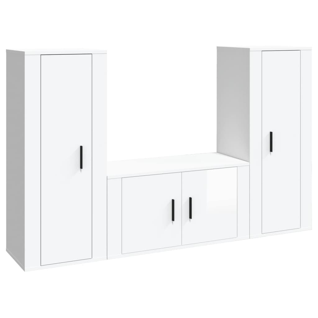 8720845902360_a_en_hd_1 vidaXL 3 Piece TV Cabinet Set High Gloss White Engineered Wood - Image 2