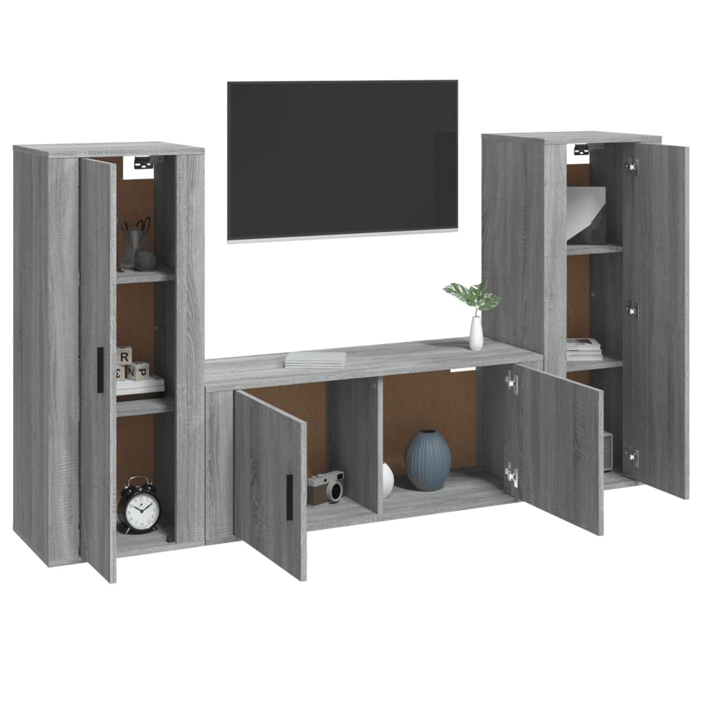 8720845902483_g_en_hd_1 vidaXL 3 Piece TV Cabinet Set Grey Sonoma Engineered Wood - Image 4