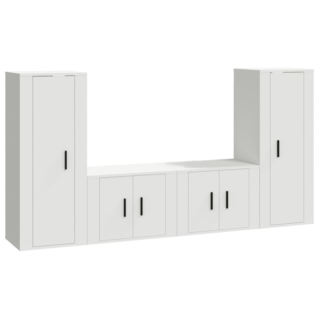 8720845902506_a_en_hd_1 vidaXL 4 Piece TV Cabinet Set White Engineered Wood - Image 2