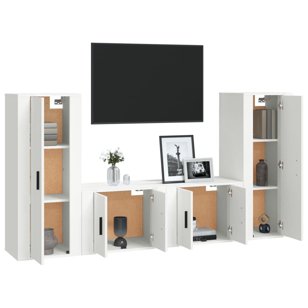 8720845902506_g_en_hd_1 vidaXL 4 Piece TV Cabinet Set White Engineered Wood - Image 4