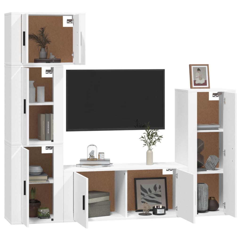 8720845902902_g_en_hd_1 vidaXL 5 Piece TV Cabinet Set White Engineered Wood - Image 4